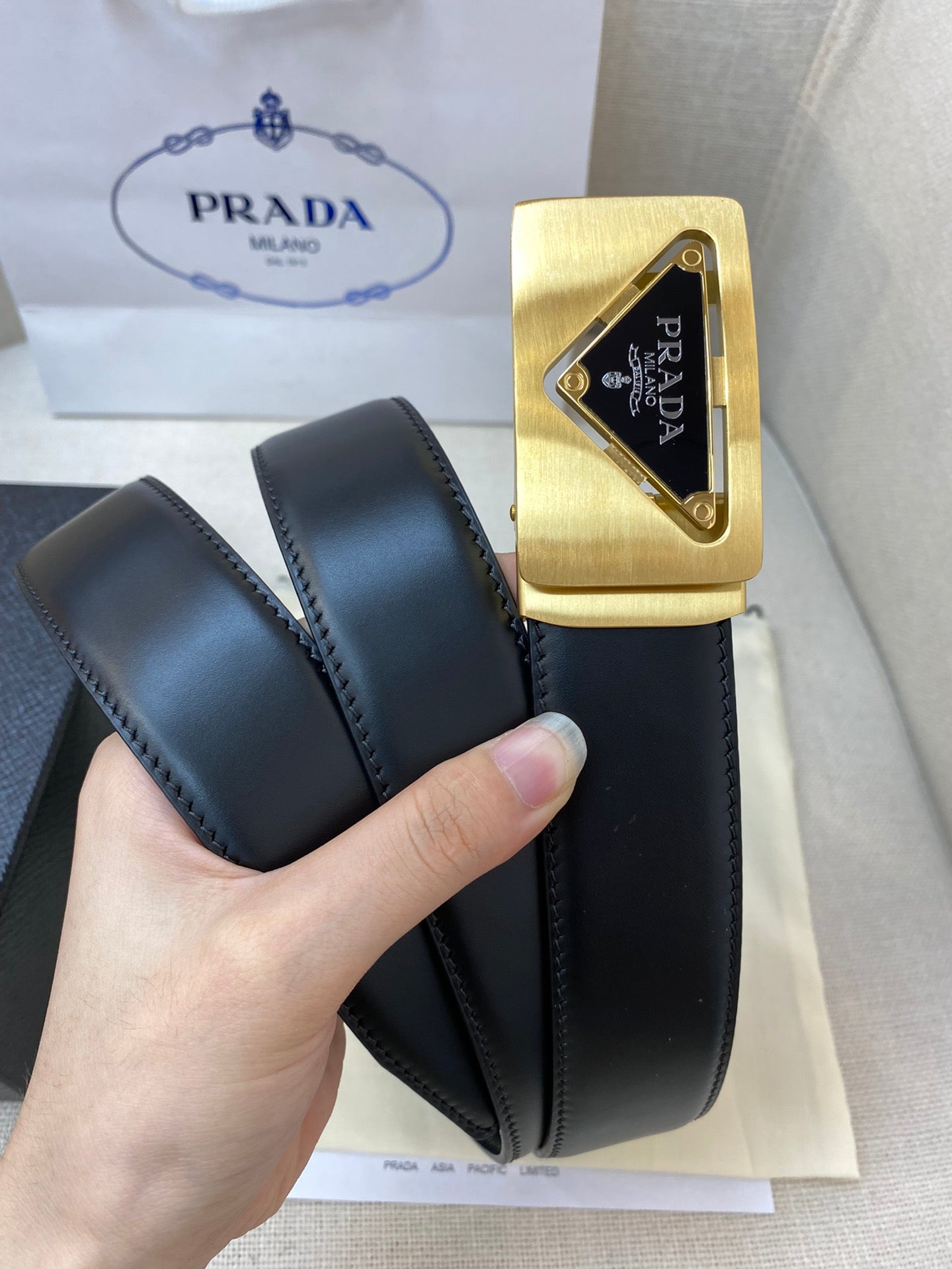 CINTO PRADA 3,5 CM