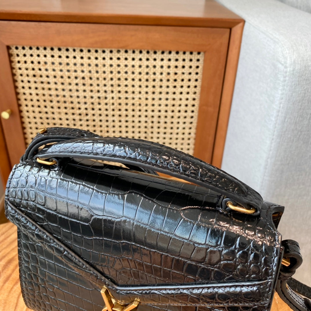 YSL CASSANDRA CROCO BAG 20