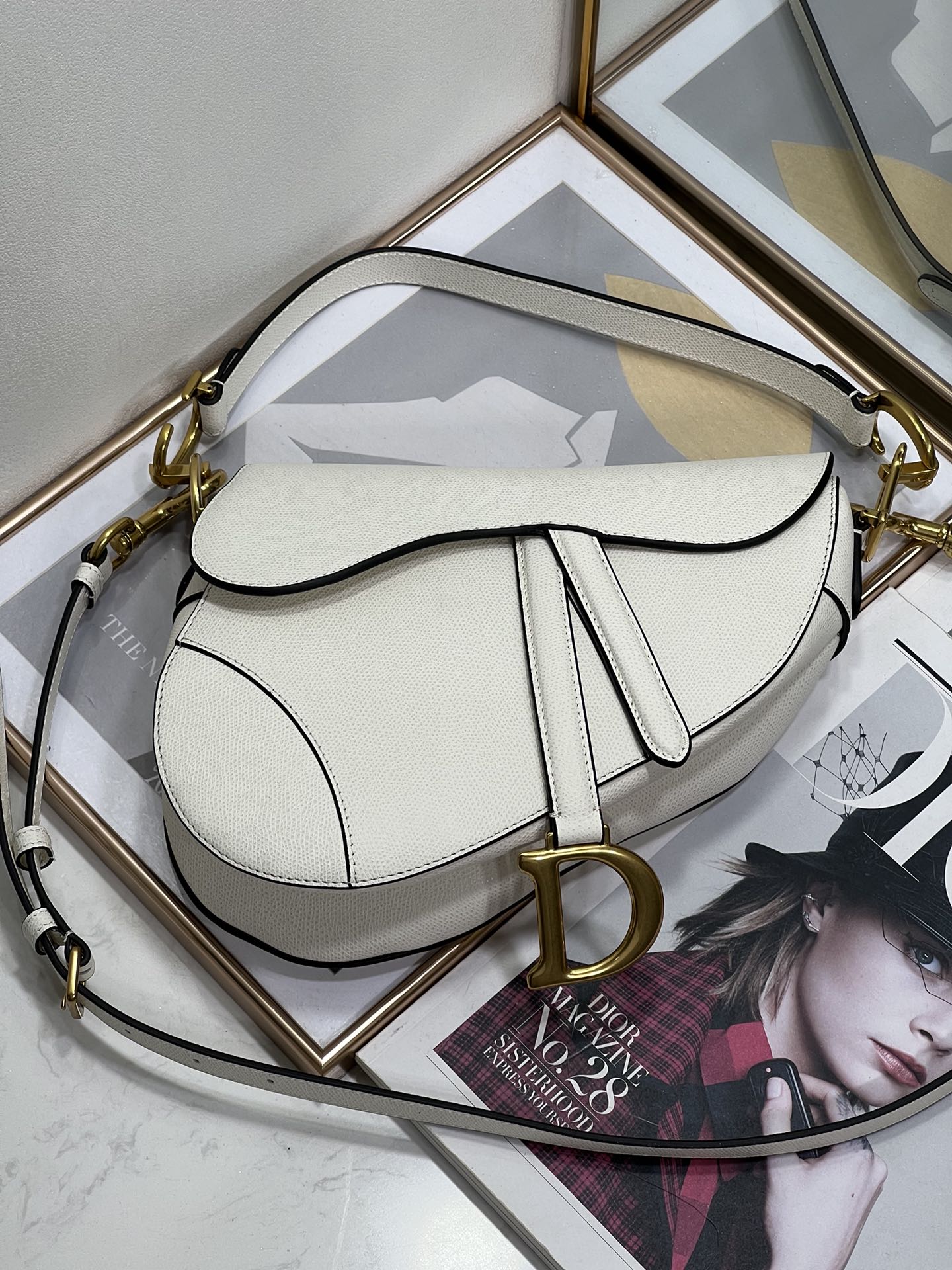 Dior Saddle Bag Off-White