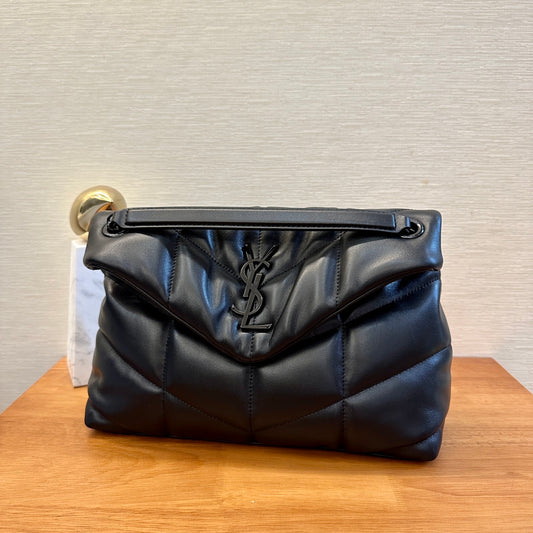 YSL LOULOU PUFFER BAG BLACK 29