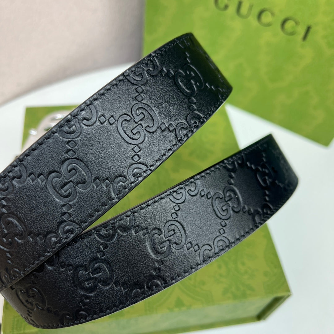 CINTO GUCCI 3,7 CM DUPLA FACE