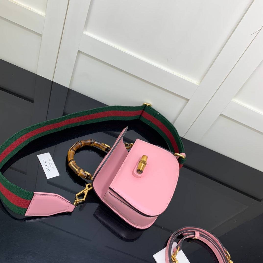 Gucci bamboo bag online pink