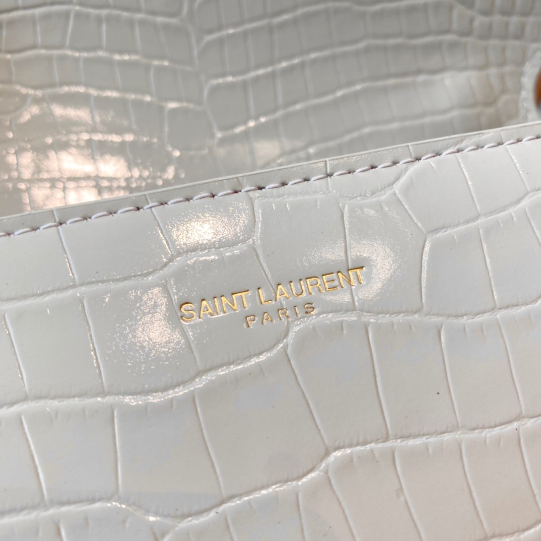 YSL CASSANDRA CROCO BAG 20