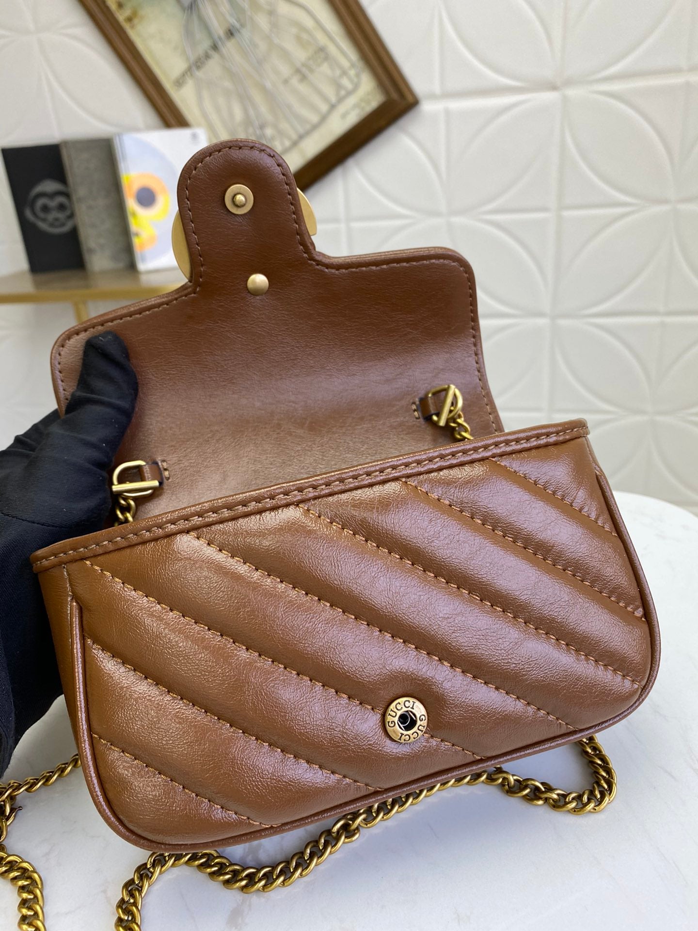 BOLSA GUCCI MARMONT SUPER MINI 16