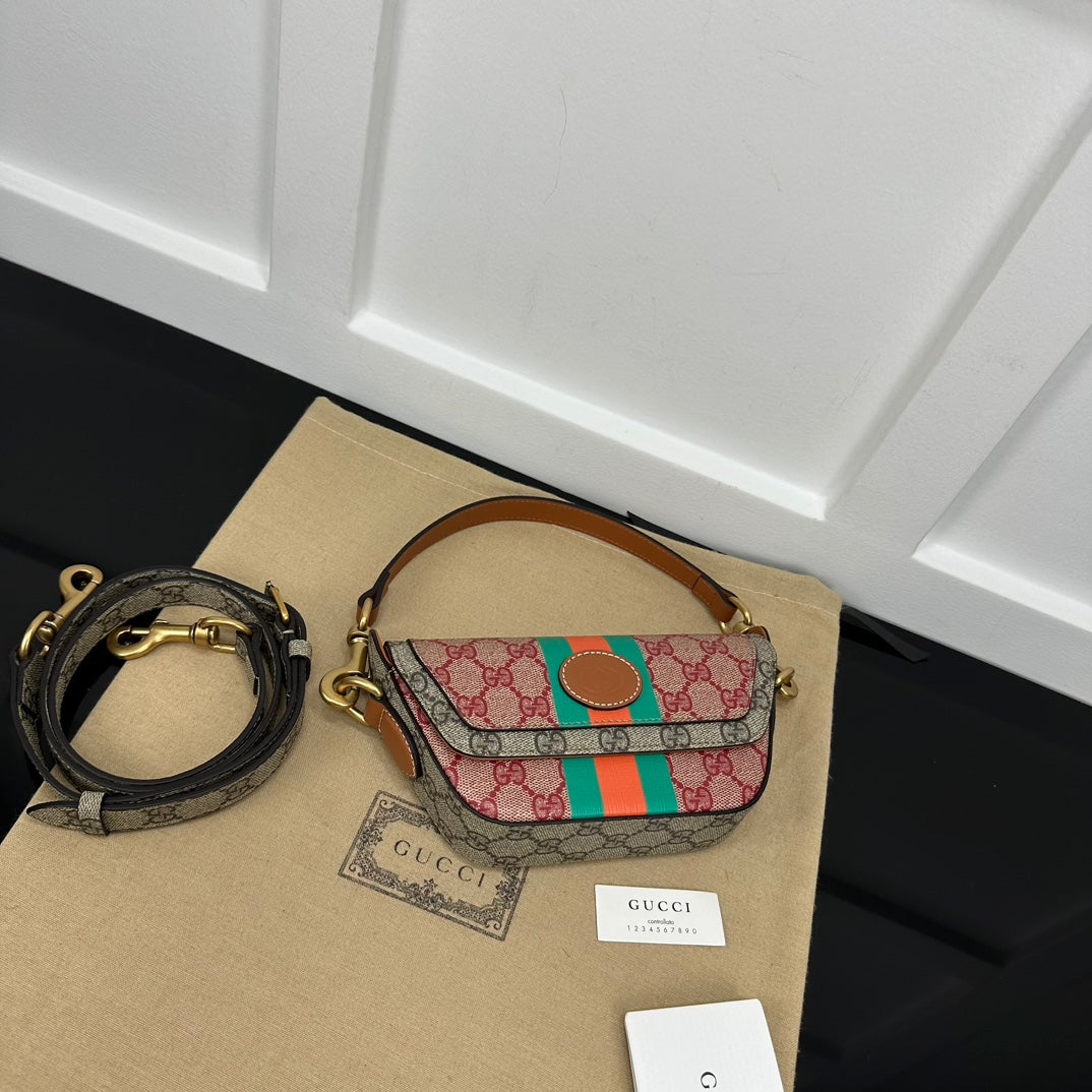 BOLSA GUCCI GG SUPREME WEB MINI